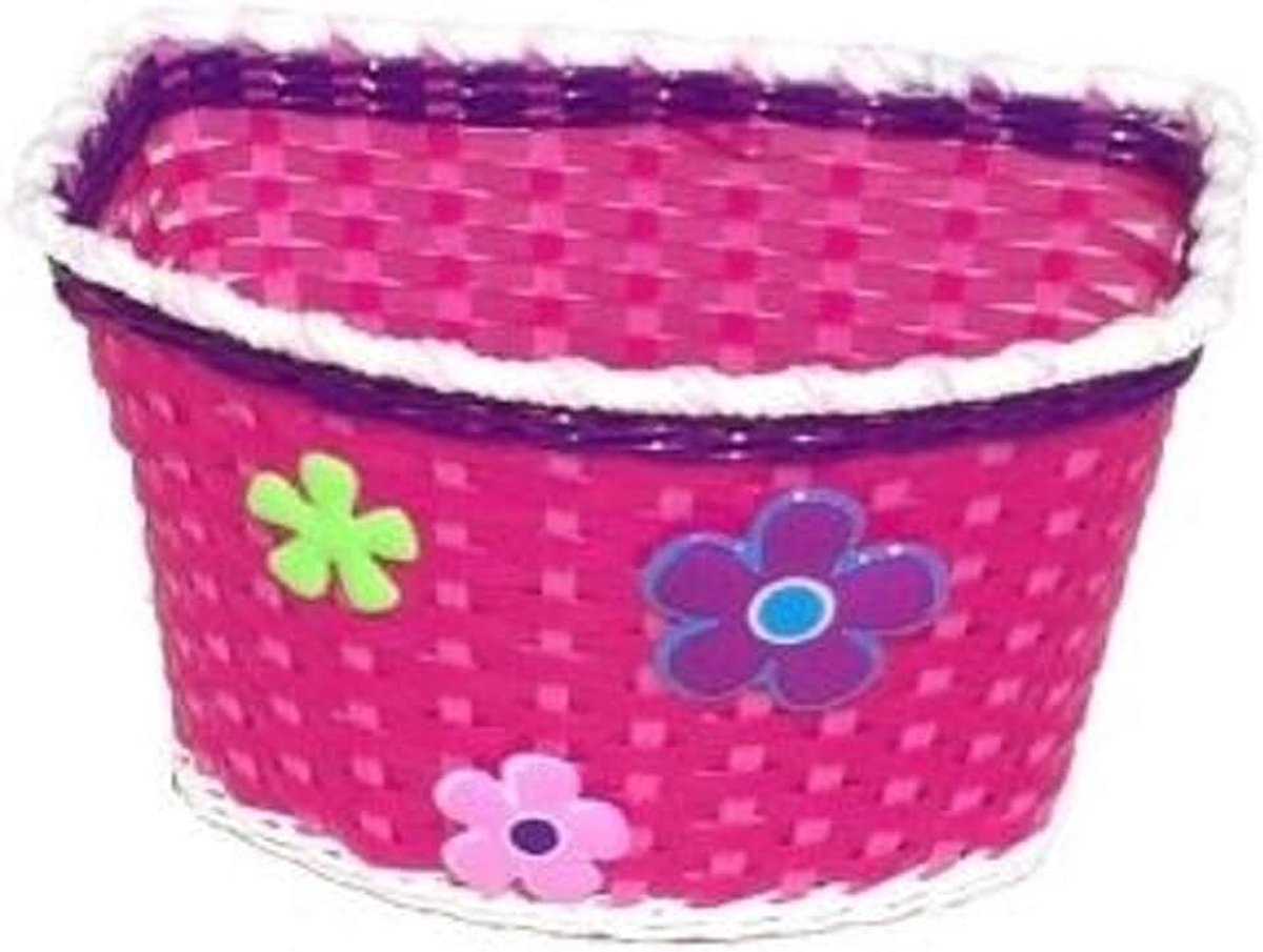Fietsmand voor kinderfiets wit