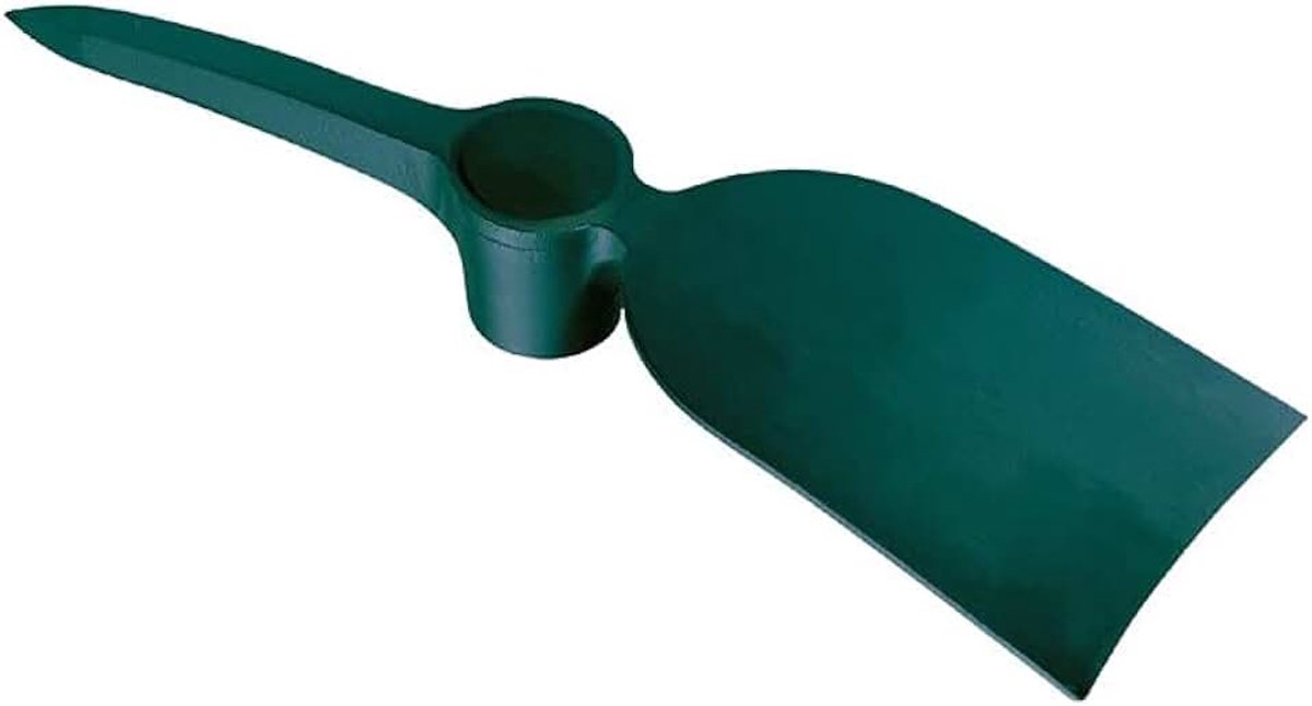 Tuinhak, rond, 2 kg, zonder greep, groen