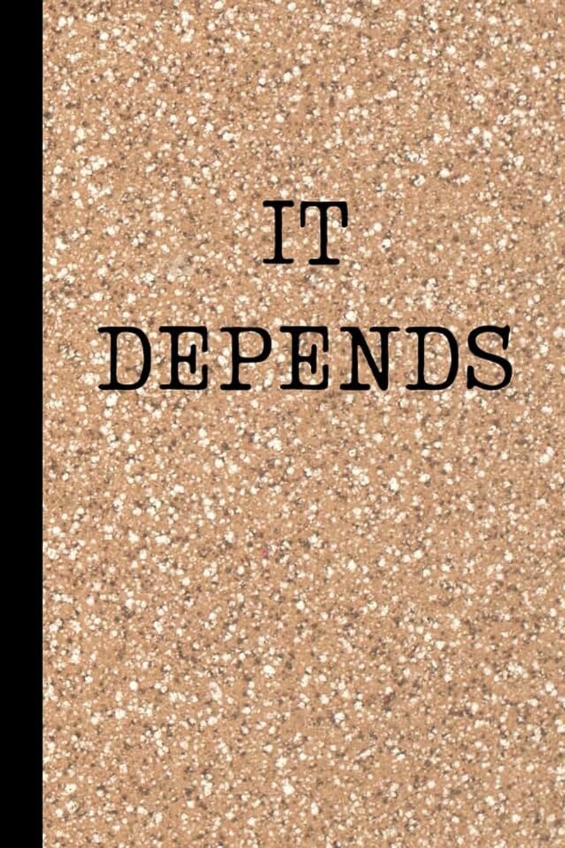 Depends: 6 x 9 Grid Lined Fat Notebook, 200 pages, Funny Humor Sarcastic Journal Gift