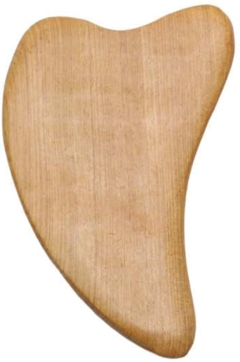 Gua Sha, 2 stuks houten gezichtsgereedschap, houten gezichtsroller en lymfedrainage-massagegereedschap voor gezicht, ogen, hals en lichaam