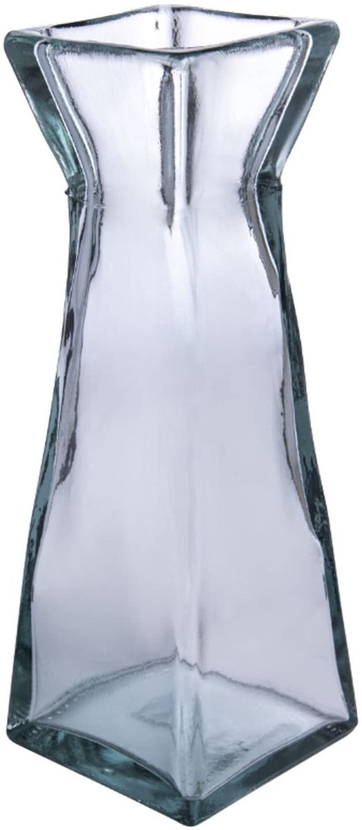 Vaas klein - helder - 10x10x30cm - glas