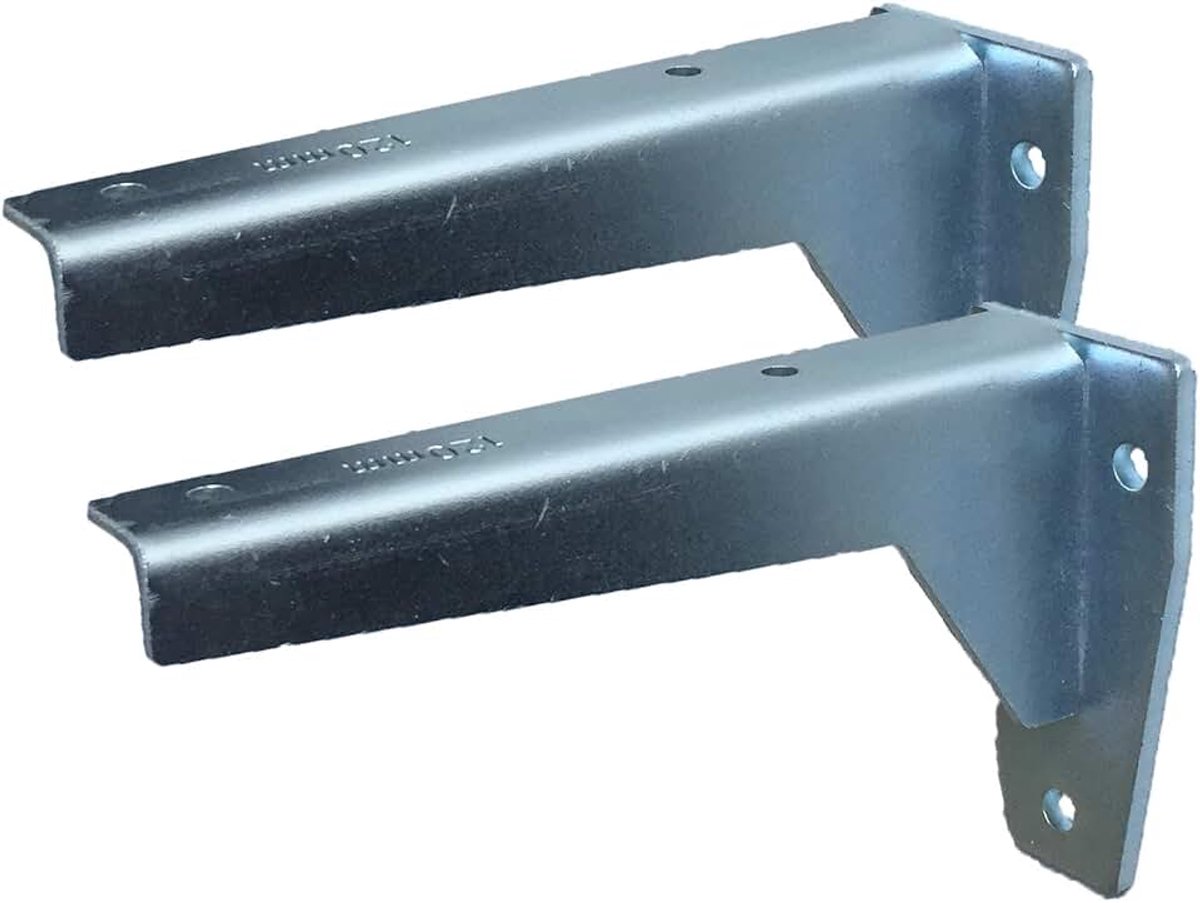 Plankdragers Zwarelastdragers L-profiel Console Verzinkt Staal (2 x 120 mm)