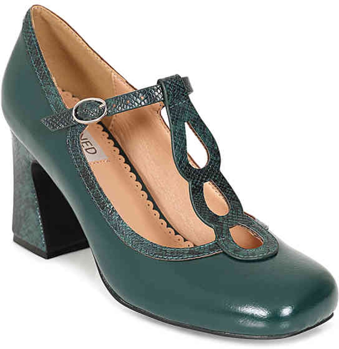 Banned - Mod Muse TStrap Pumps - 38 Shoes - Groen