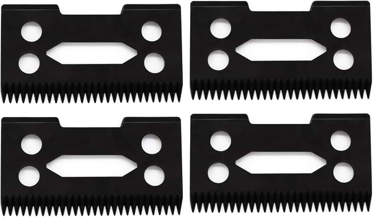 Verstelbare tondeuse vervanging bewegend mes, zirkonia keramisch snijmes compatibel met Wahl 5-sterren Super Taper Magic Clip 8504 1919 8148 Tondeuse (zwart, 4)