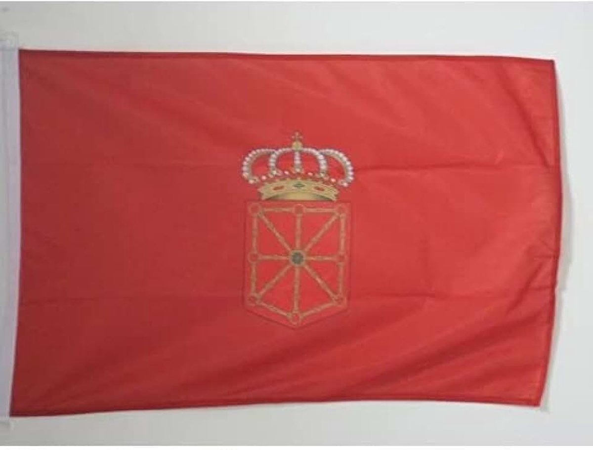 Nautische Vlag 45x30cm - Navarra Scheepvaart Vlag - Spanje 30 x 45 cm - AZ FLAG