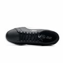 Zool van zwarte Puma Smash 3.0 L sneakers met wit Puma-logo en tekst.