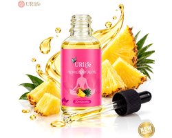 Yoni URlife Olie Ananas – Vaginale Olie Oil – pH-Neutraal – 100% Natuurlijk – Hydraterend, Antibacterieel & Geurverfrissend – Intieme Verzorging