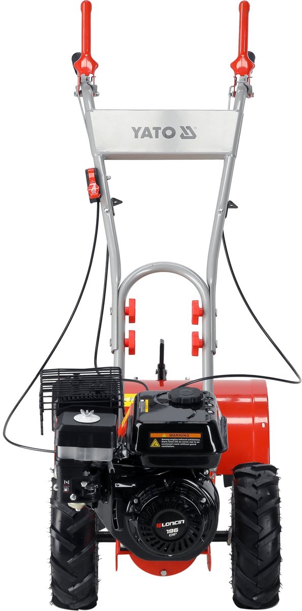 Benzine Tuinfrees / Grondfrees - 196 cc Loncin Motor - 5.58 PK - Met Wielaandrijving & Apie (48 cm) — afbeelding 4