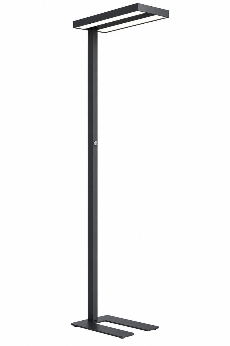 Design Vloerlamp Zwart – Speciaal voor Bureau & Kantoor – Dimbaar neutraal wit licht