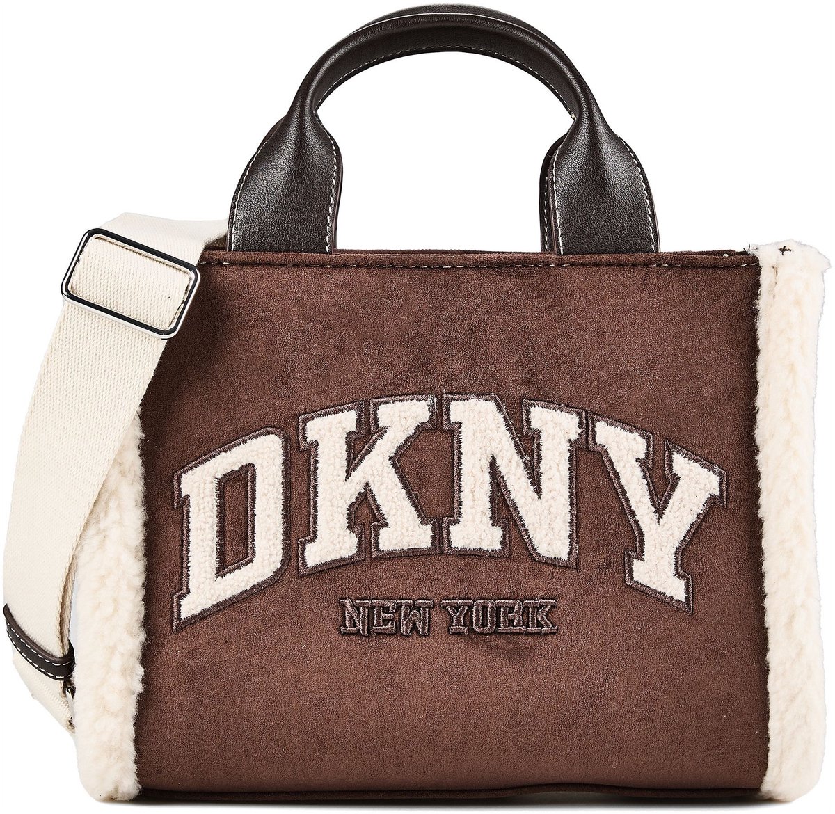 DKNY handtas schoudertas Hadlee Crossbody Coffee Bean donkerbruin