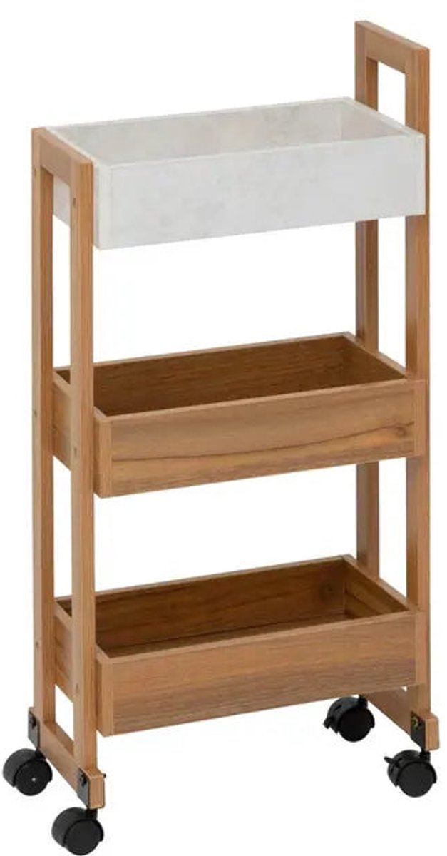 5Five Como Trolley - 20x40x80cm - Bruin