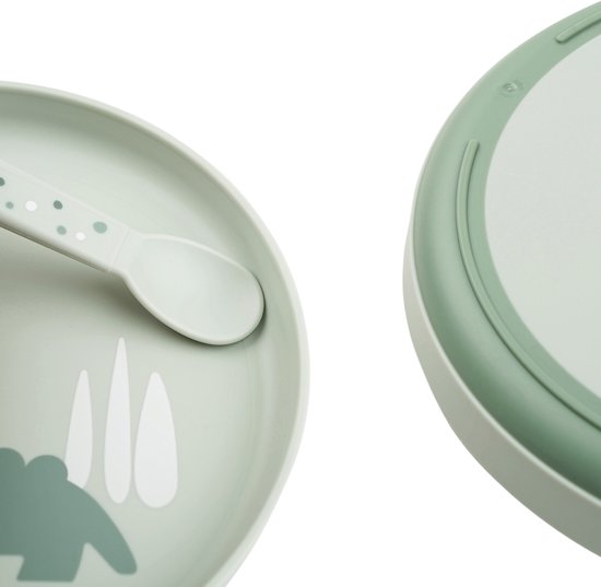 Done By Deer Foodie Plate Croco Green van Done by Deer — afbeelding 4