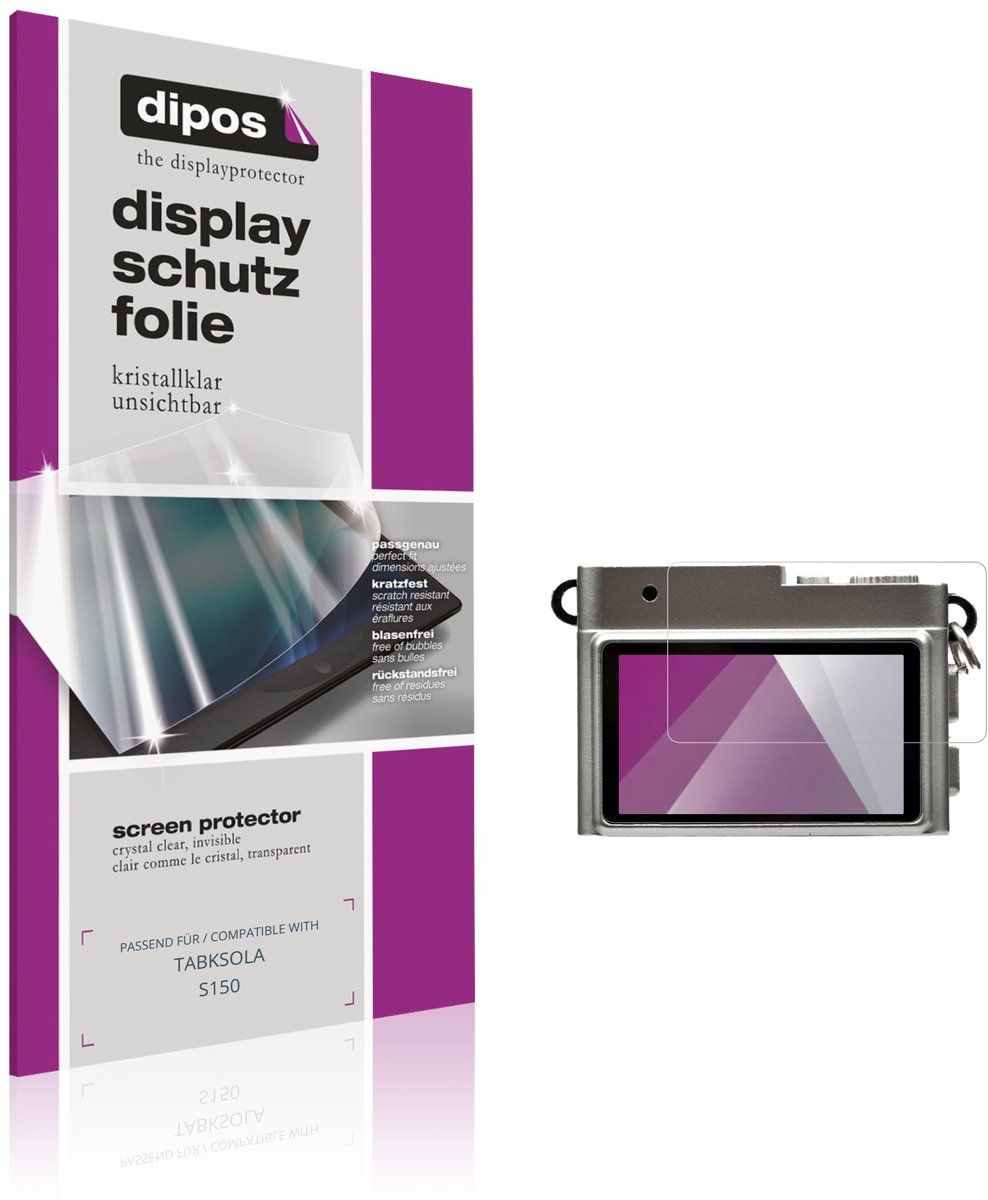 dipos – 4x Beschermfolie geschikt voor TABKSOLA S150 | Krasbestendige & heldere Screenprotector Ultra-Thin