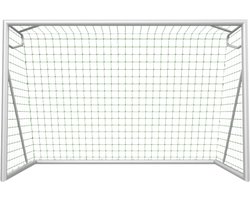 Calzio - Champion 300 Plus, Verplaatsbaar Voetbaldoel in aluminium met een diameter van 8 cm & 2 mm wandikte, een doellat in één stuk, incl 4 mm dik en sterk Polypropyleen doelnet groen - 300 B x 200 H x 160 D - voor de grote tuin en voetbalclub