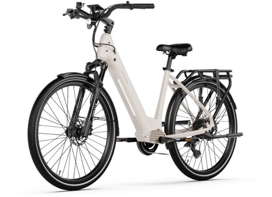 QREATE City Pro - E-bike - Lage Instap - 27.5 Inch - 250W Motor - 7 Versnellingen - 100 km Actieradius - Hydraulische Schijfremmen - Grijs — afbeelding 4