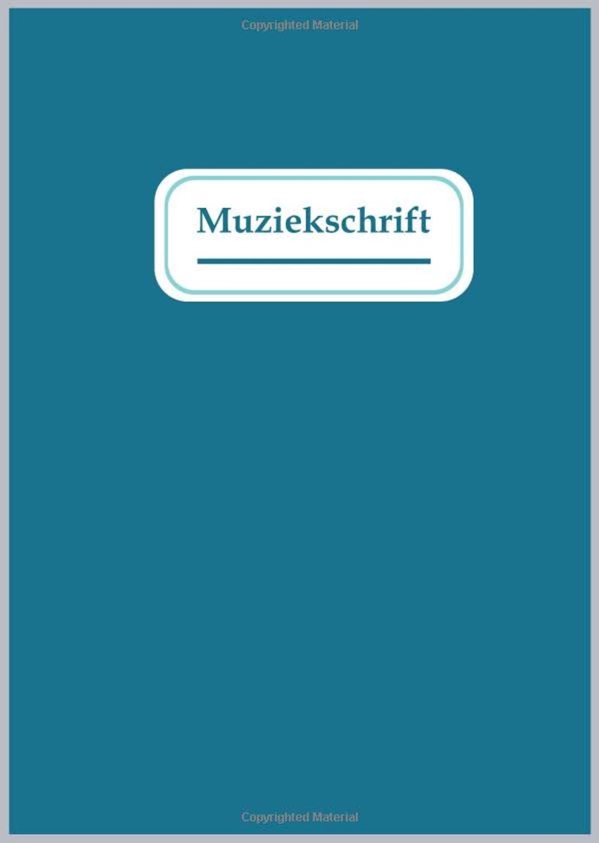 Muziekschrift A4 - 11 notenbalken per pagina - blauwe zachte kaft - perfect voor componisten - ShopVlot