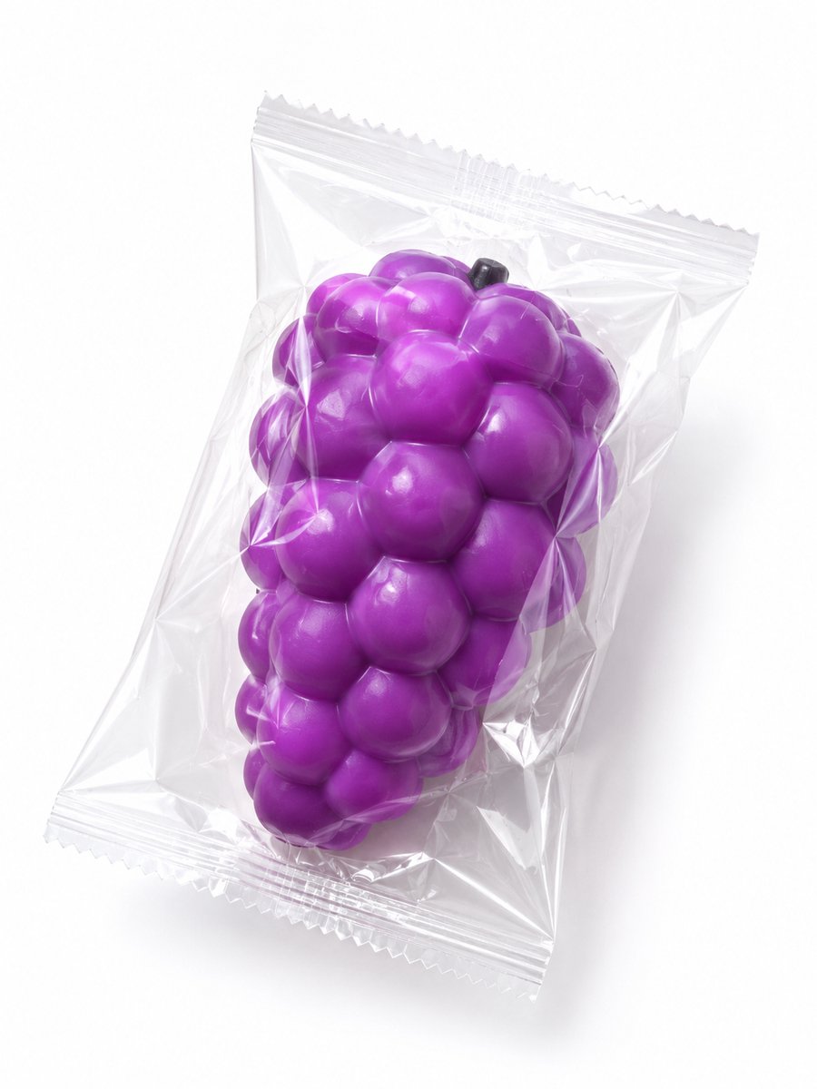 Druif Squishy 10 cm – Grape Squishy – Slow Rising Fidget Toy – Stressbal – Voor Kinderen en Volwassenen – Squeeze