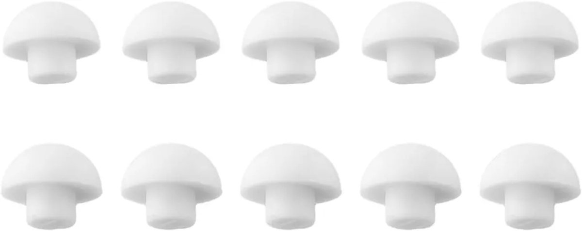 Set van 10 vervangende toiletbrilhoezen, gemaakt van antislip siliconen, Geschikt voor softclose-functie, grijs.