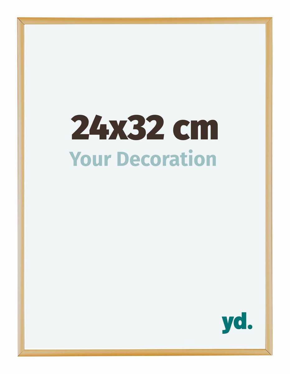 yd. Your Decoration - Fotolijst 24x32 cm - Aluminium - Goud Vintage - Kent