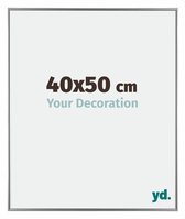 Your Decoration - Fotolijst 40x50 cm - Kunststof - Zilver Hoogglans - Evry