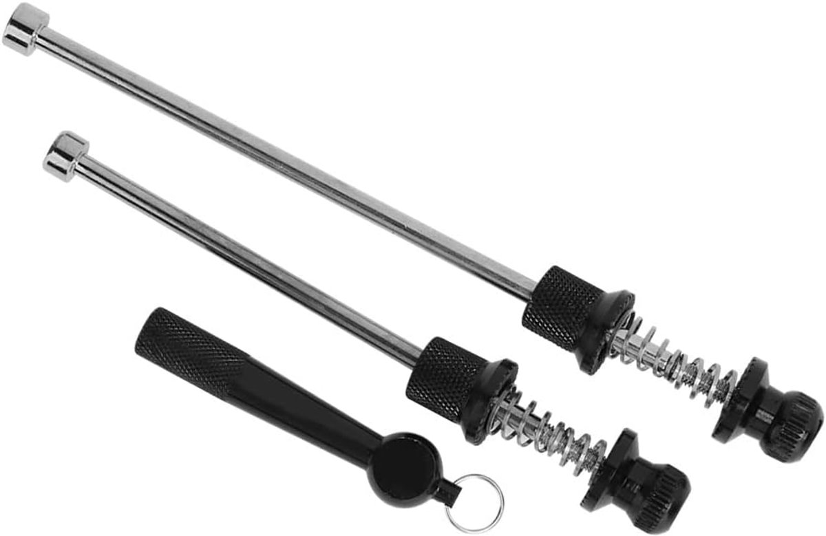 Snelspanners, 2 Stuks Fiets Anti-diefstal Wielvergrendeling Beveiliging Voor Achter en Zadelpen Spiesenset voor Mountainbike Fiets