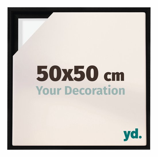 Zwarte baklijst 50x50 cm 'Your Decoration' van yd.