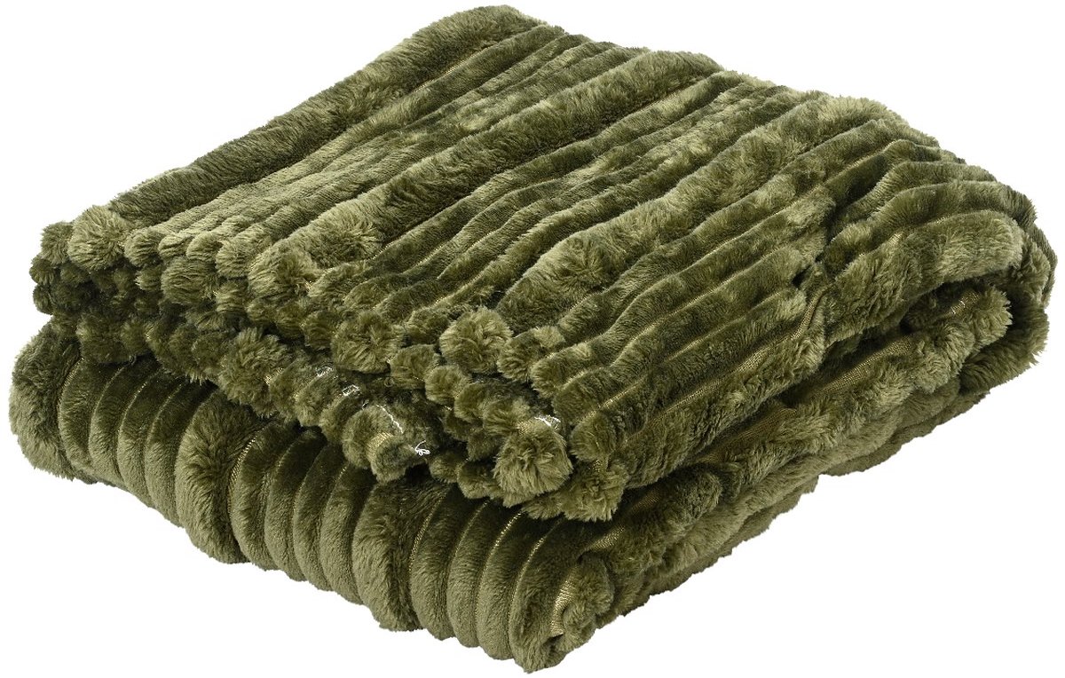 Kaemingk plaid groen 130 x 170 cm polyester