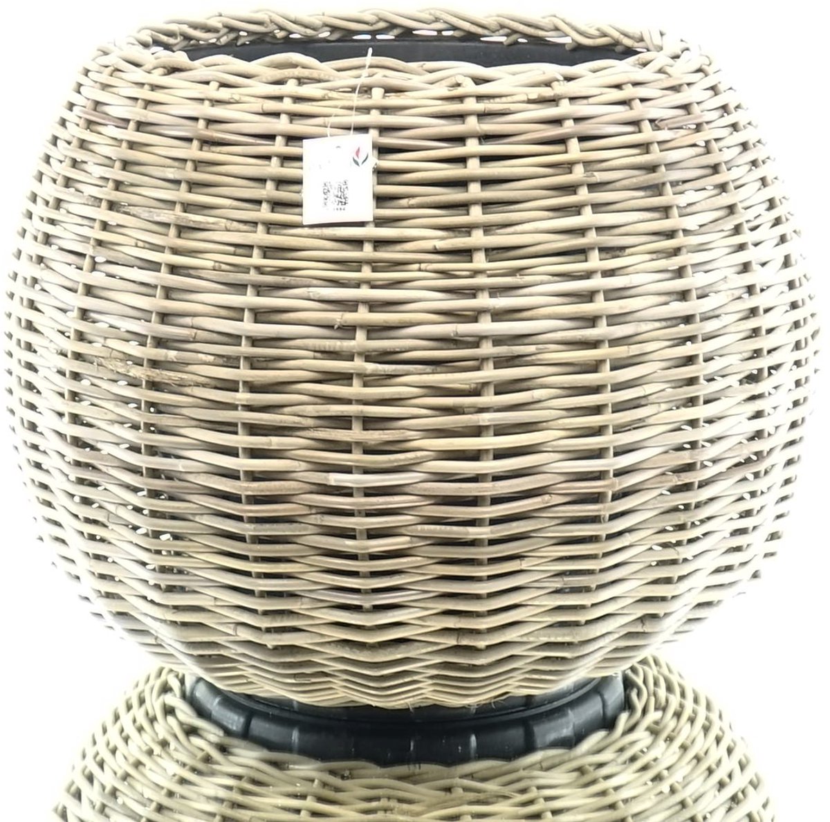 Van der Leeden Drypot rotan Tina plantenbak grijs Ø 68 cm