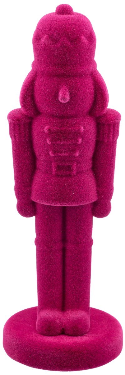 Gasper Notenkraker Beflokt Roze Ø 11 cm x 31 cm