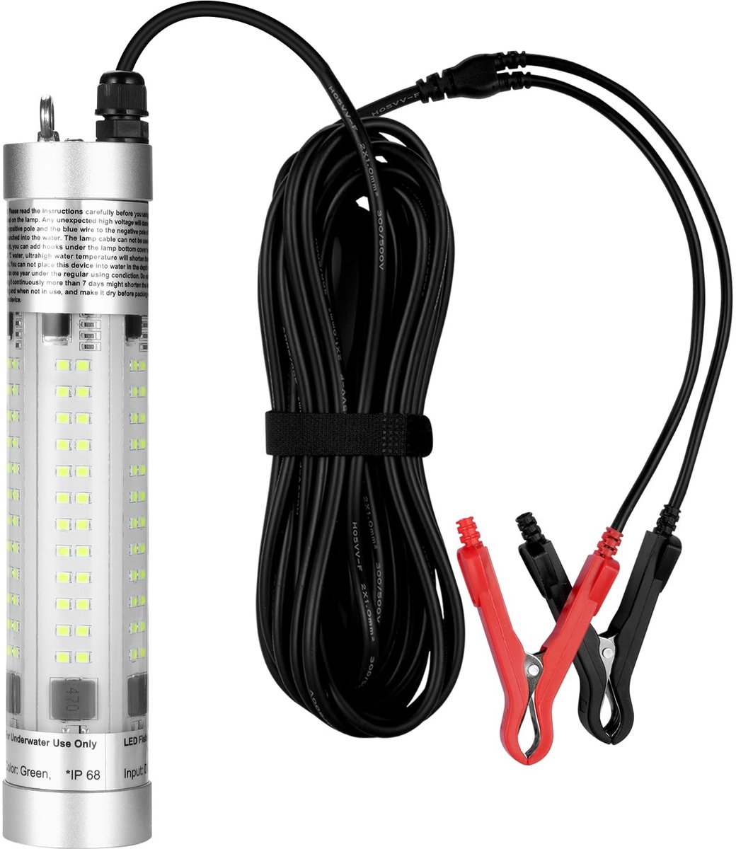 Super Heldere 80W 9600 Lumen Onderwater Vissen Licht IP68 Waterdichte Dompelpomp Nacht Vissen Lokken Aas Lamp voor - ShopVlot