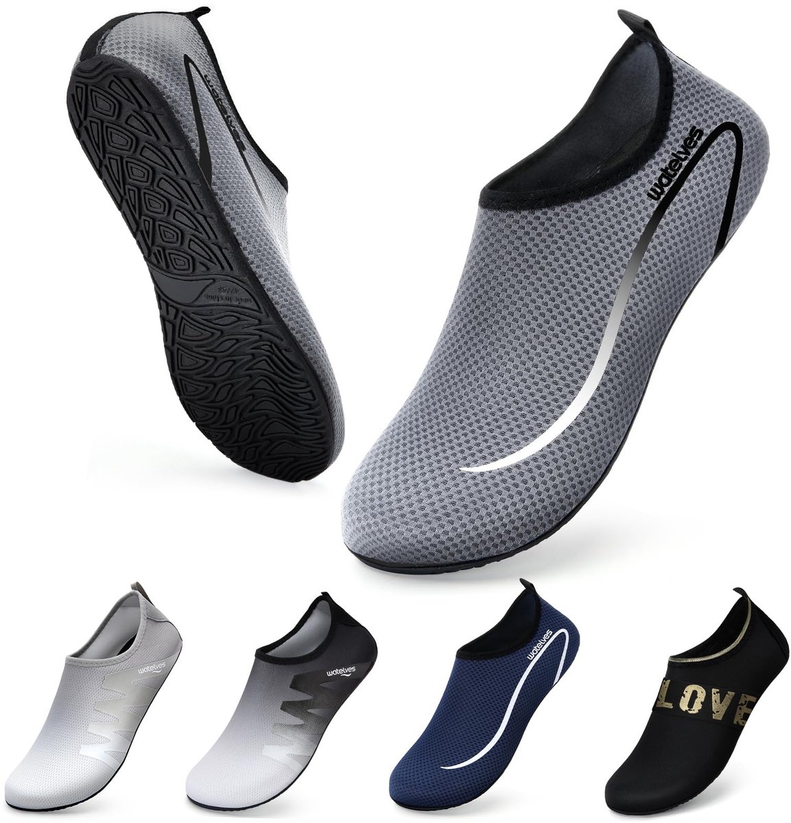 Waterschoenen Duikschoenen Badschoenen Dame Heren Antislip Superlicht Snel Drogen Surfen Strand Zwembad Uniseks（Linie - ShopVlot