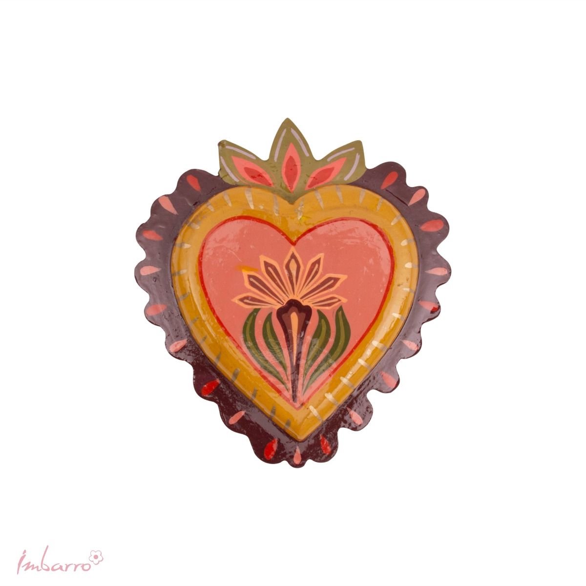 Imbarro Home & Fashion - Hart Grazia - Multi, Roze - 13.5 X 12 X 2 cm