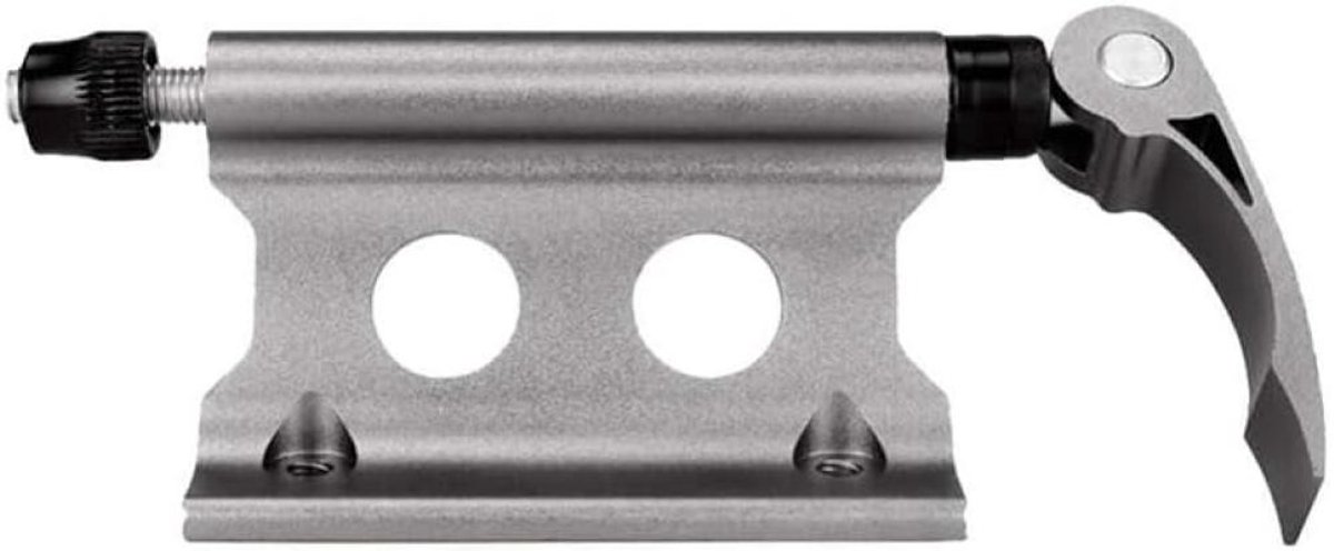 Voorwielstandaard Fixer - Fiets Voorvorkklem - Voor Snelspanner - Mountainbike - Outdoor Reisproducten - Fiets transport accessoire voor buitengebruik en autoreizen - Aluminium materiaal - Zliver - Voor Auto & Binnenopslag - Draagbaar Fietsenrek