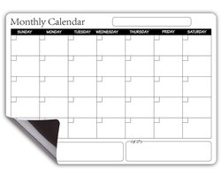 1 stuk kantoor thuis school organisatie planner uitwisbare maandelijkse kalender met sterke magnetische hechting aan de koelkast, waterdicht en vochtbestendig, cultiveer tijdmanagementvaardigheden