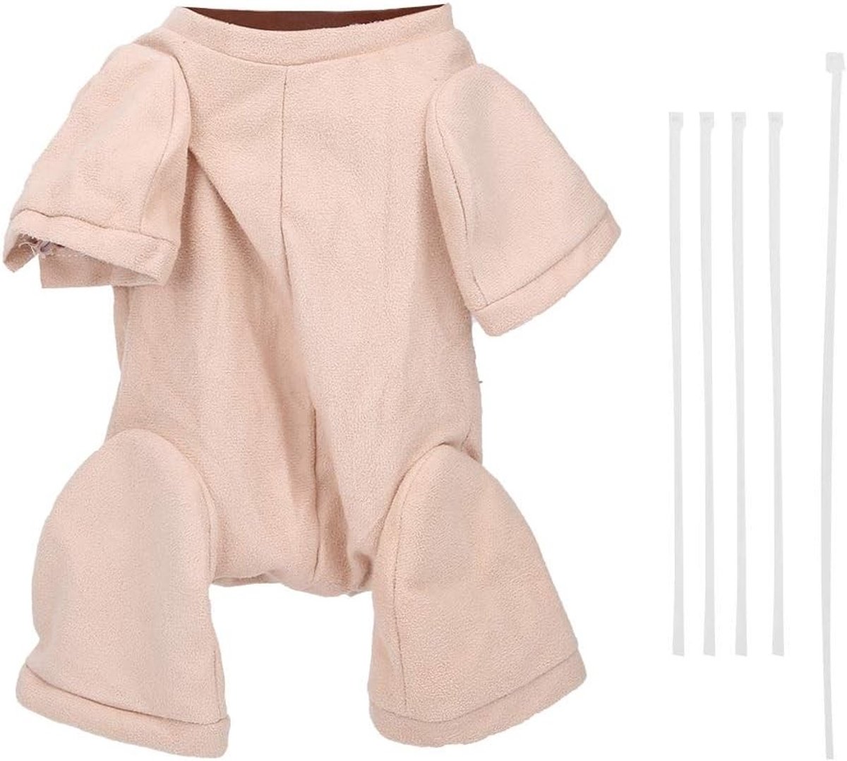 Katoenen Lichaam voor Reborn Dolls, Meerdere Maten, Inclusief 5 Kabelbinders voor 3/4 Arm en Been Poppen Kits (16 inch)