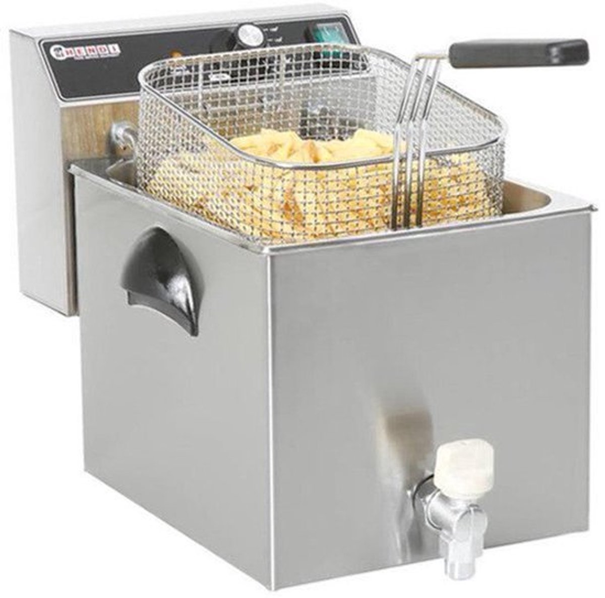 Friteuse – Frituurpan – Professionele Frituurpan – Horecafriteuse – Koude Zone – 8 Liter Inhoud – 3500W Vermogen