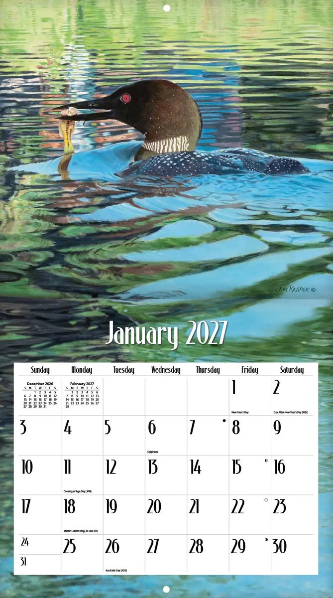 Loons on the Lake Kalender 2027