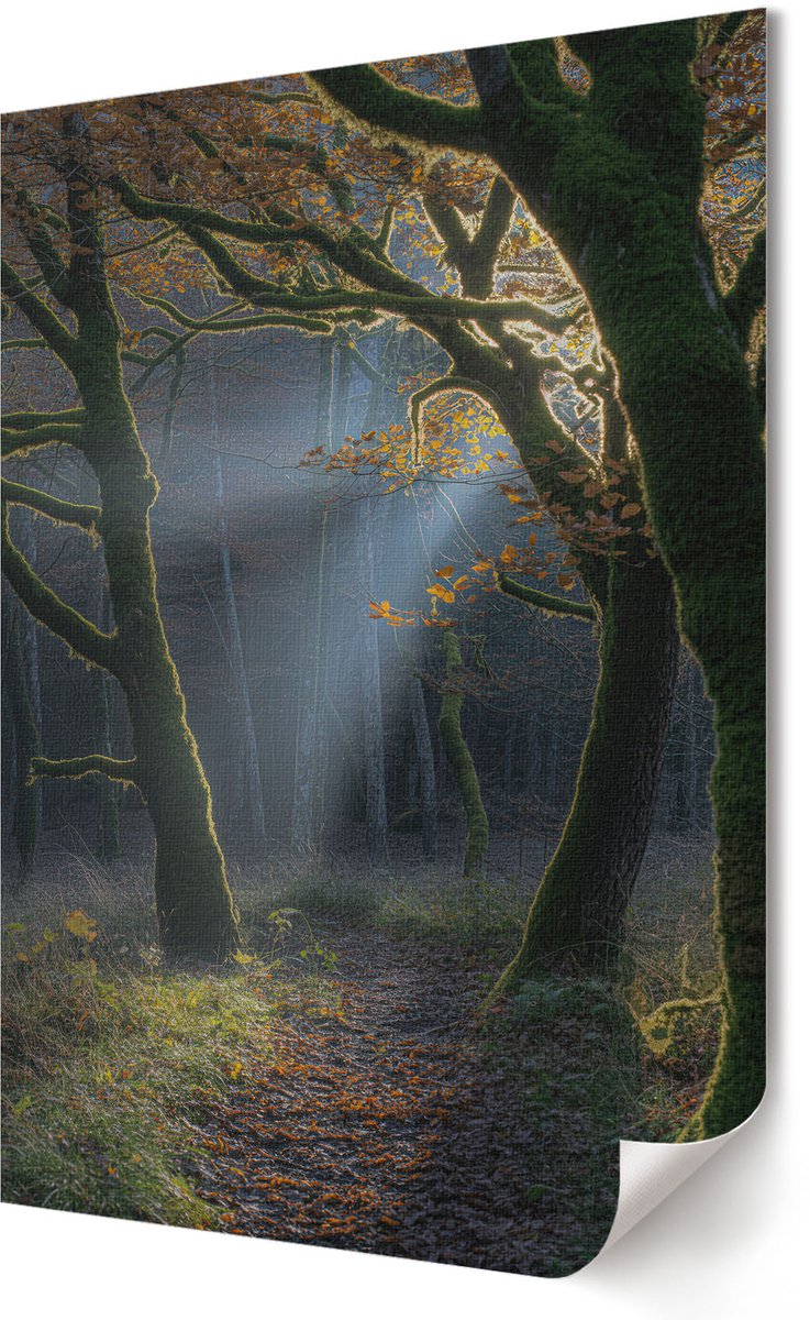 Wallfluent Polycanvas Wandposter - Industriële Architectuur, Illustratie - 297 x 420 mm - Roze Wanddecoratie - Rechthoek - Muurkunst - Woonkamer, Slaapkamer, Kantoor - Vintage