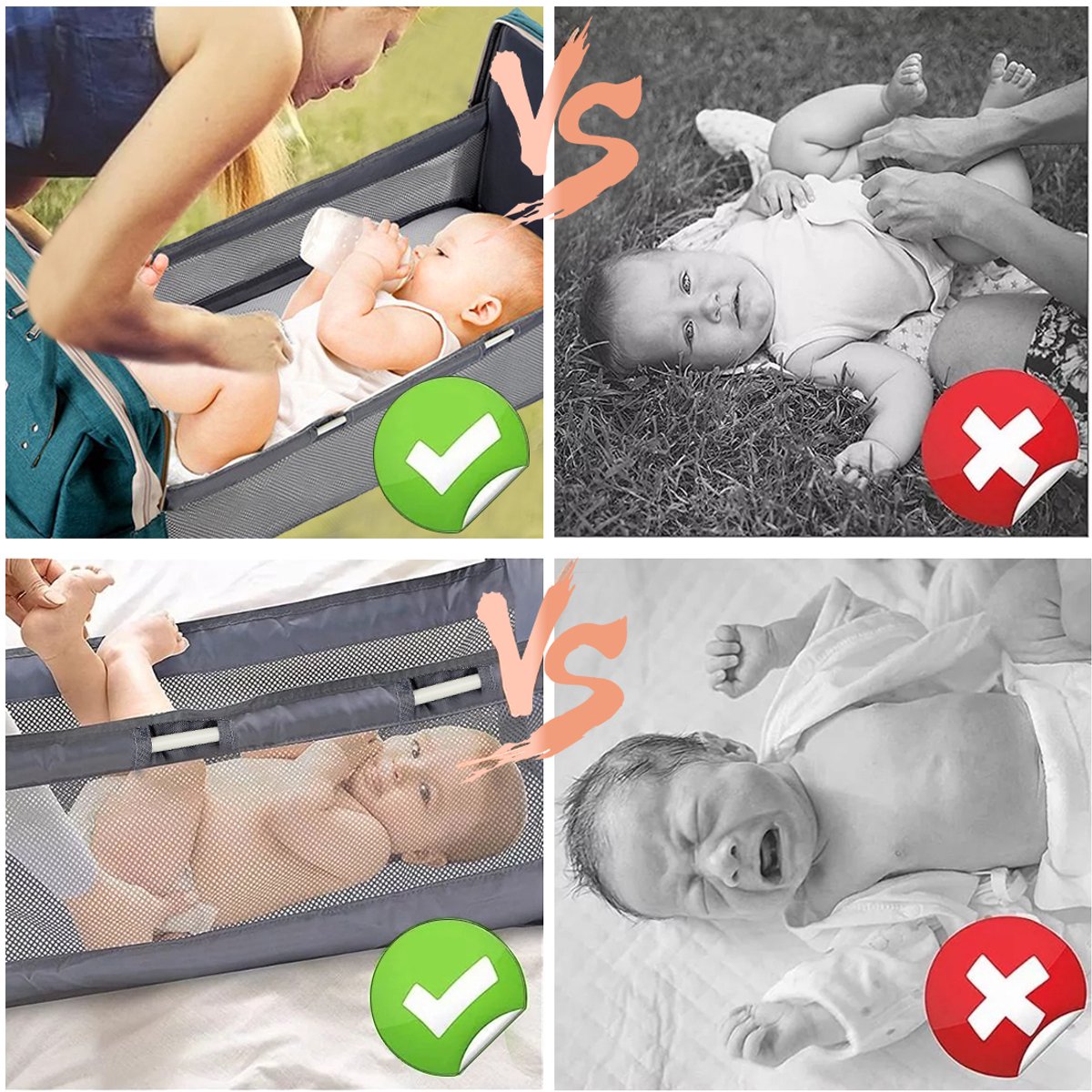 Luiertas Rugzak met Bedfunctie -Luier en Verzorgingstas- Grote Wikkeltas voor Baby’s - Multifunctionele Baby Verzorgingstas - Inclusief Verschoonmatje en Kinderwagenhaken - Waterdicht - Verschoon en Slaap Bedje- Voor Mama en Papa thumbnail 5