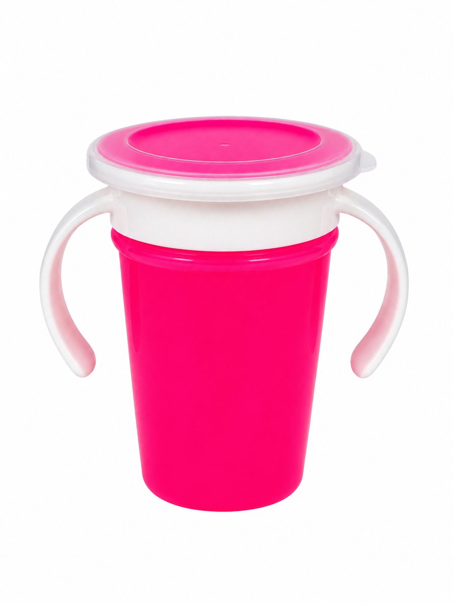 360° Anti-Lek Oefenbeker voor Baby & Kind - Trainer Drinkbeker - 207 ml - BPA-vrij - roze