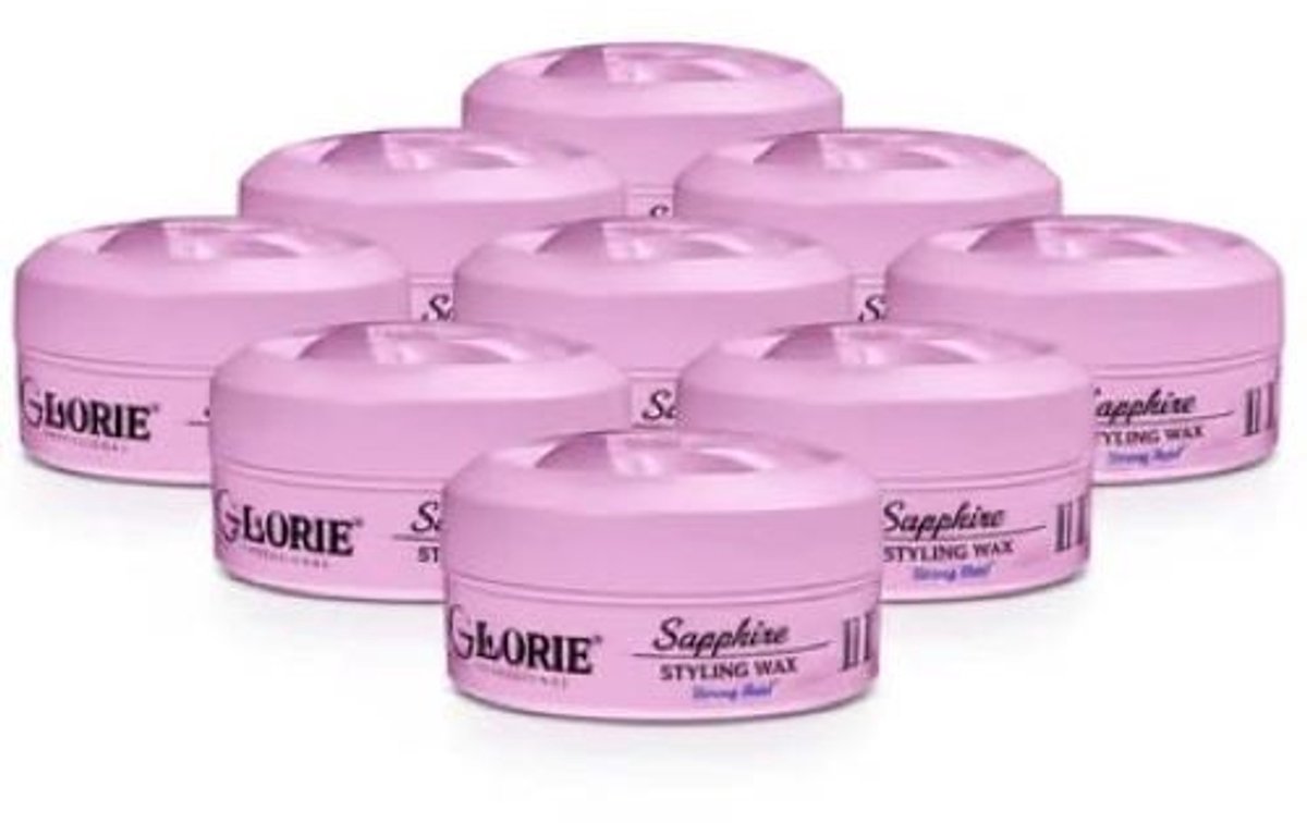 Glorie Sapphire Hair Styling Wax - 9 Stuks