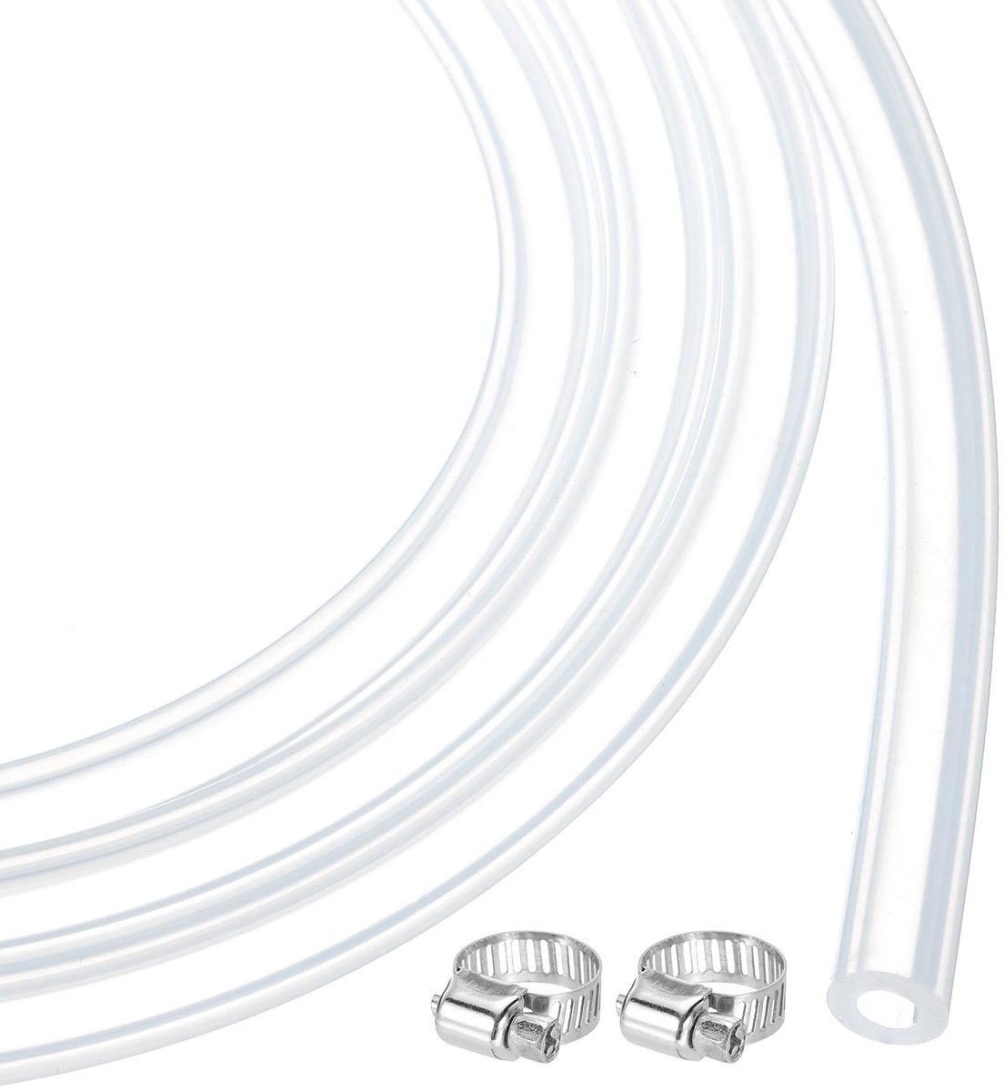 QUARKZMAN Transparante siliconen slang, 4,8 mm x 7,9 mm, flexibele luchtslang voor brouwen, wijnproductie, pompsifon - ShopVlot
