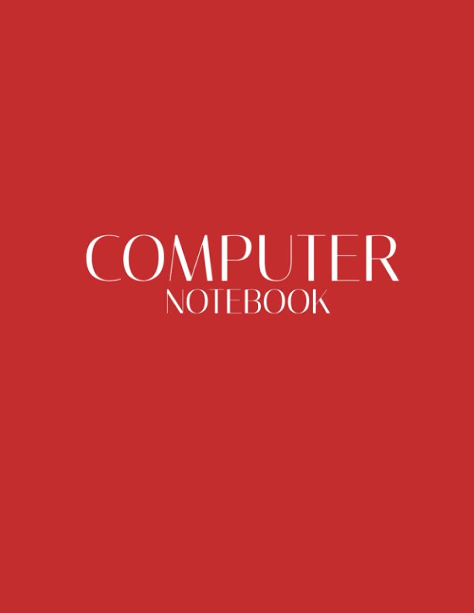 COMPUTER NOTEBOOK: NEW /8.5x11//120 separated terms and notes sections pages/ - ShopVlot