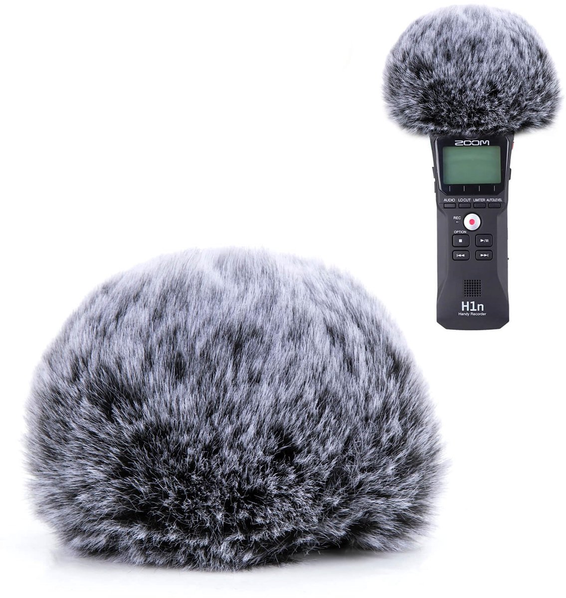 YOUSHARES H1n Voorruit Harig - Outdoor Muff als Pop Filter Custom Fit voor Zoom H1n - ShopVlot