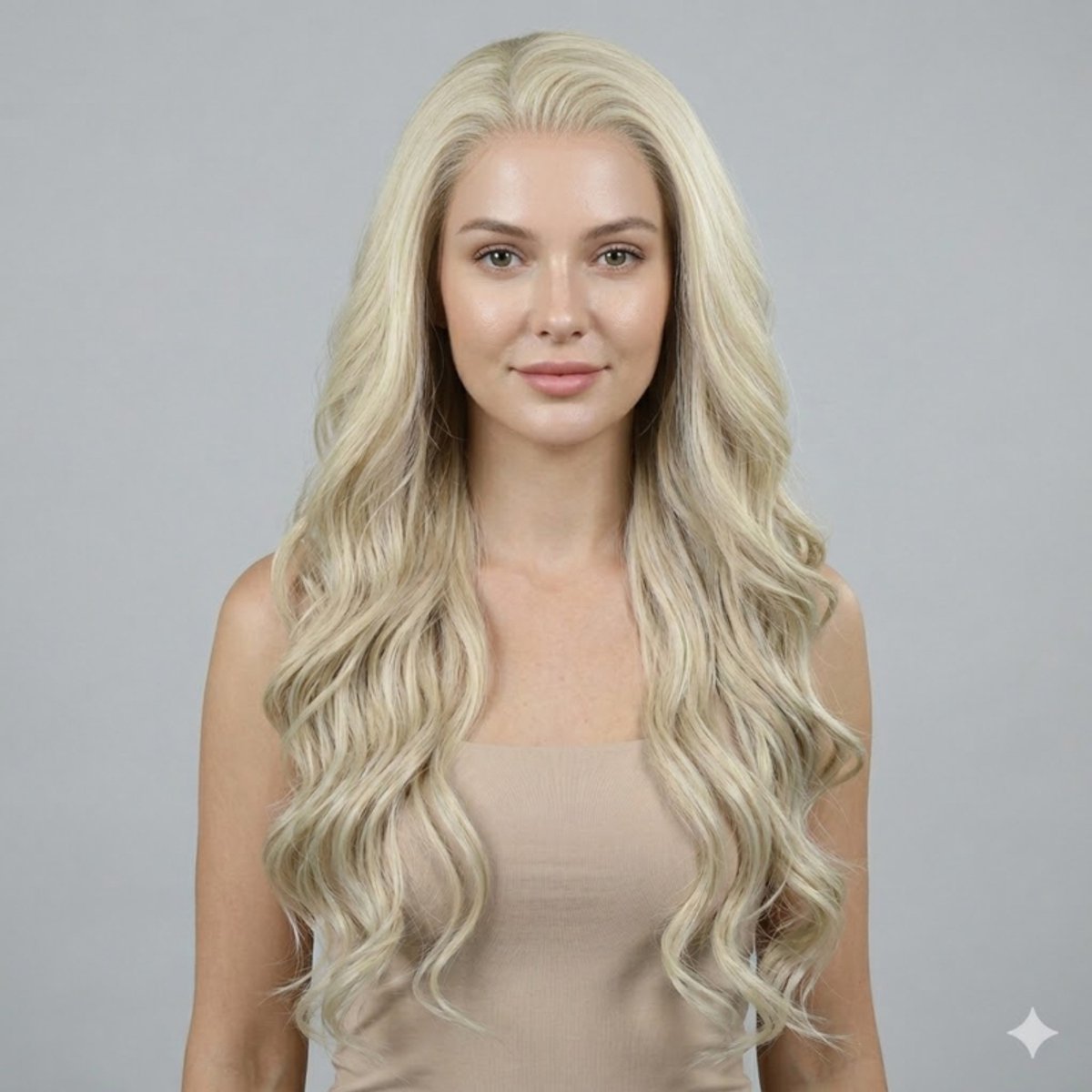 K&C Synthetische Lace Front Pruik - Elsa (lichtblond)