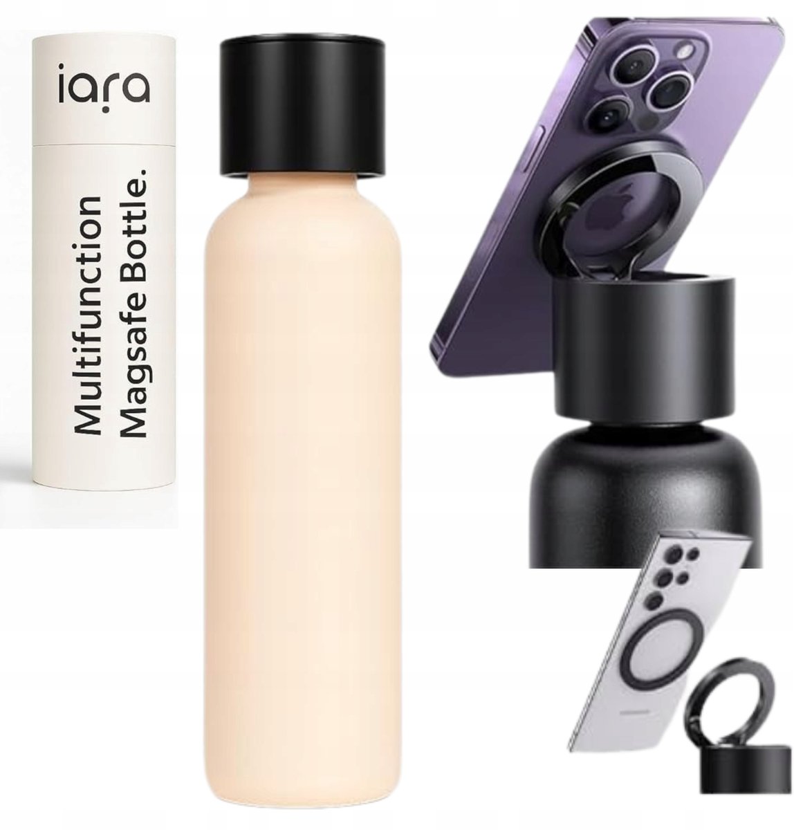 Sportfles 750ml met MagSafe Telefoonhouder & Isolatie