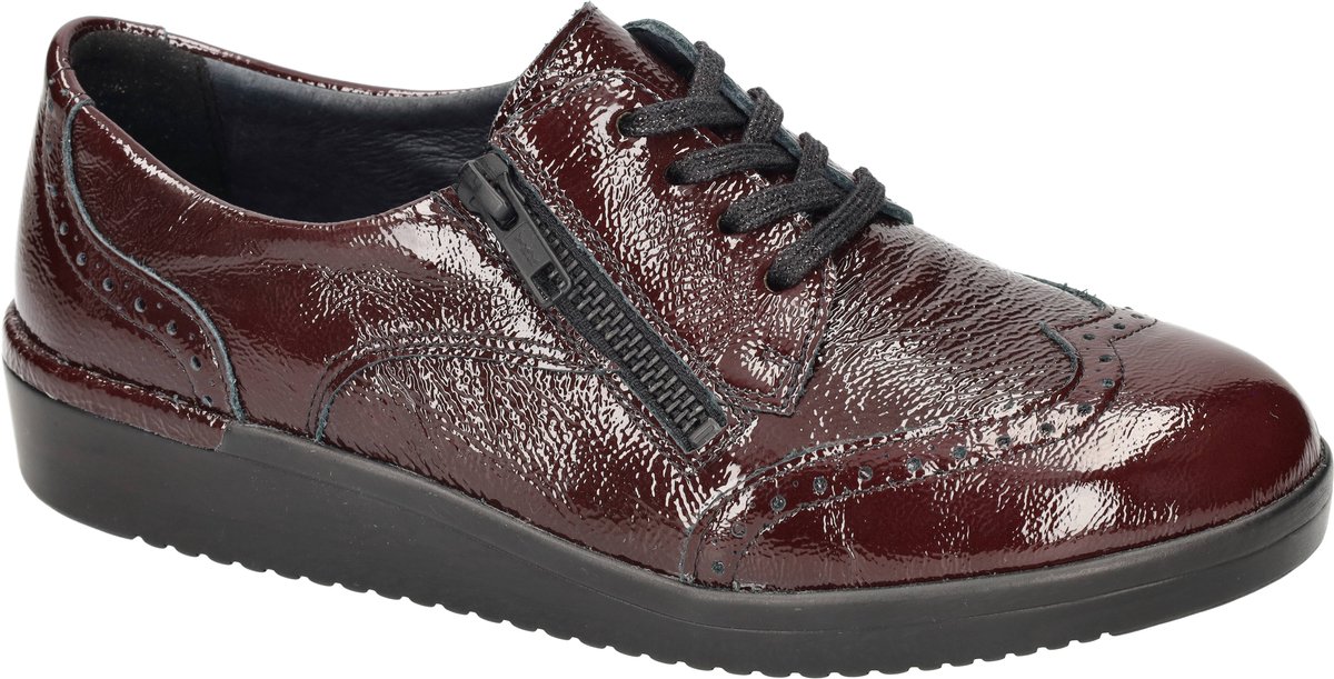 Solidus -Dames - bordeaux - lage gesloten schoenen - maat 38.5