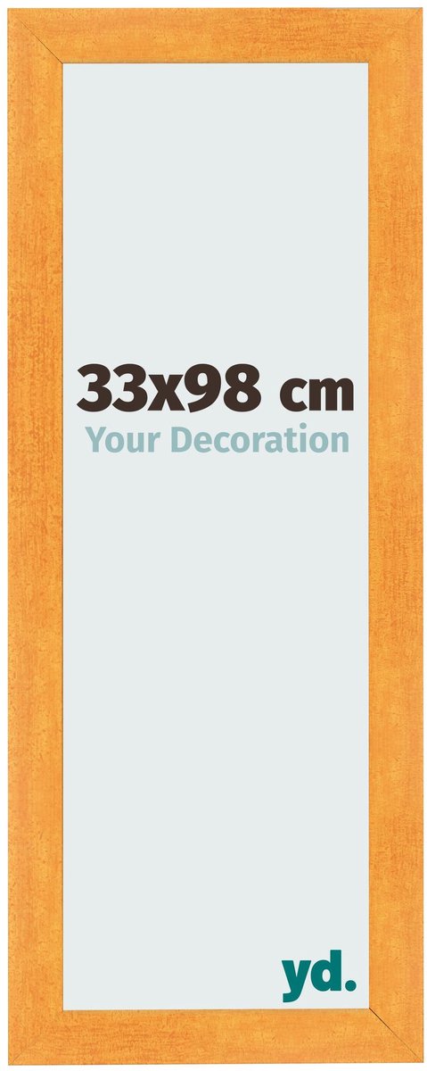 yd. Your Decoration - Fotolijst 33x98 cm - MDF - Oranje - Pisa