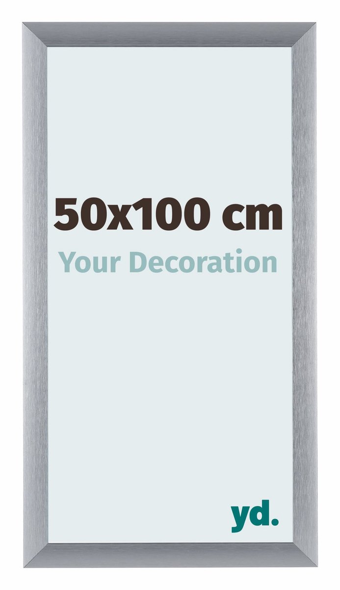 yd. Your Decoration - Fotolijst 50x75 cm - Aluminium - Zilver Geborsteld - Tucson