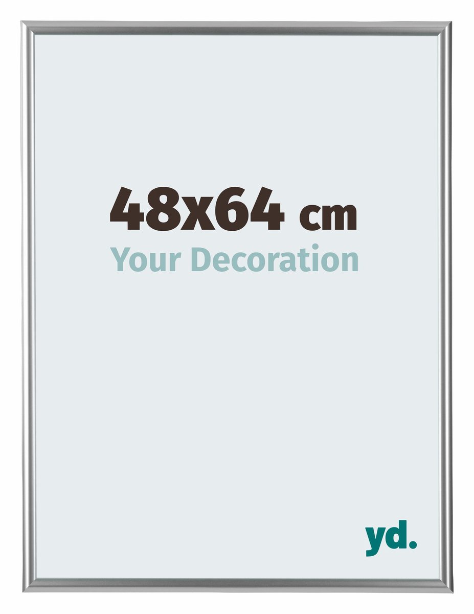 yd. Your Decoration - Fotolijst 48x64 cm - Kunststof - Zilver - Bordeaux